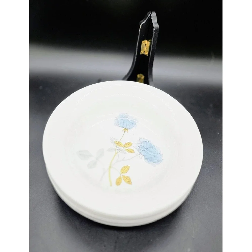 Set/6 Wedgwood Ice Rose 7.75